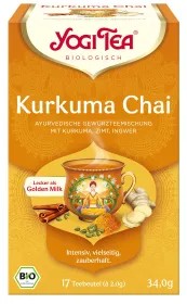 Yogi Tea® Kurkuma Chai, Bio-Gewürztee (17x2,0 g)
