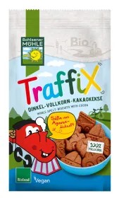 TraffiX Dinkel-Vollkorn-Kakaokekse (125 g)