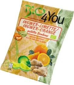 Bio-Bonbon-Ingwer-Limette & Ingwer-Orange (75 g)