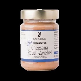 Brotaufstrich Cheesana Rauch-Zwiebel, Sanchon